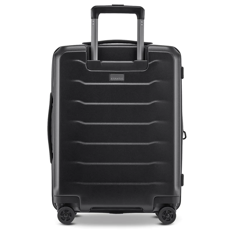 Stratic Phoenix ML - Trolley de cabina con 4 ruedas y bolsillo frontal 55 cm expandible (black)