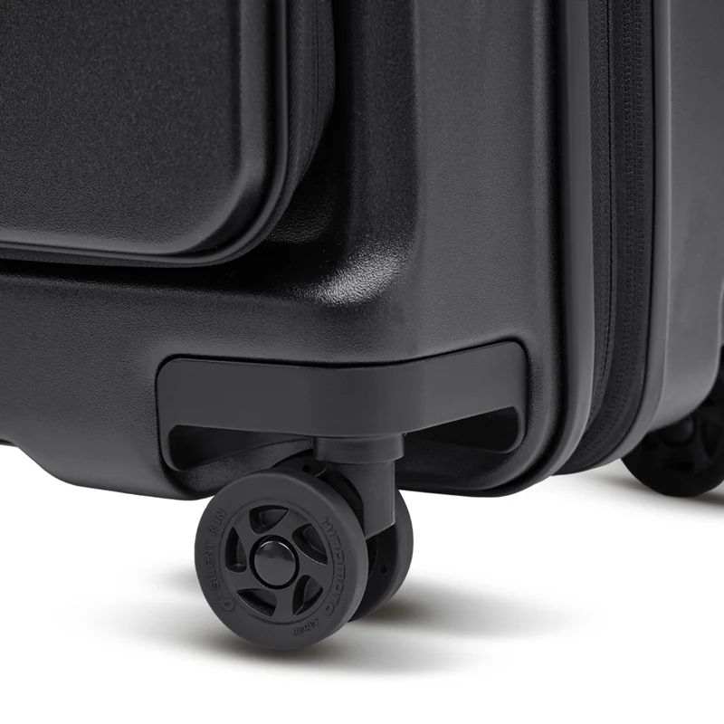 Stratic Phoenix ML - Trolley de cabina con 4 ruedas y bolsillo frontal 55 cm expandible (black)