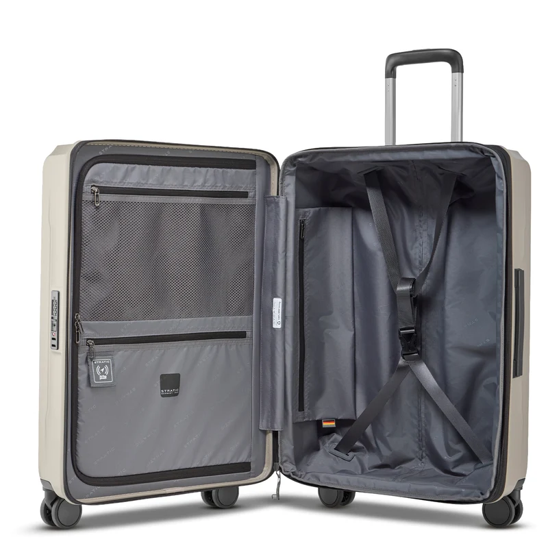 Stratic Phoenix SL - Trolley de 4 ruedas 66 cm expandible (champagne)