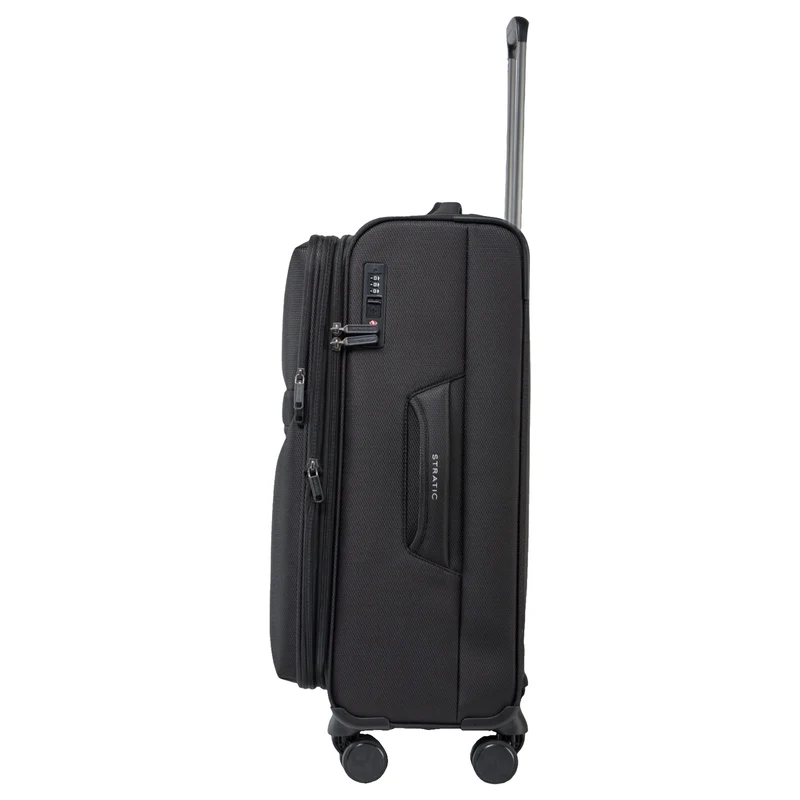 Stratic Lite - Trolley de 4 ruedas 65 cm expandible (black)