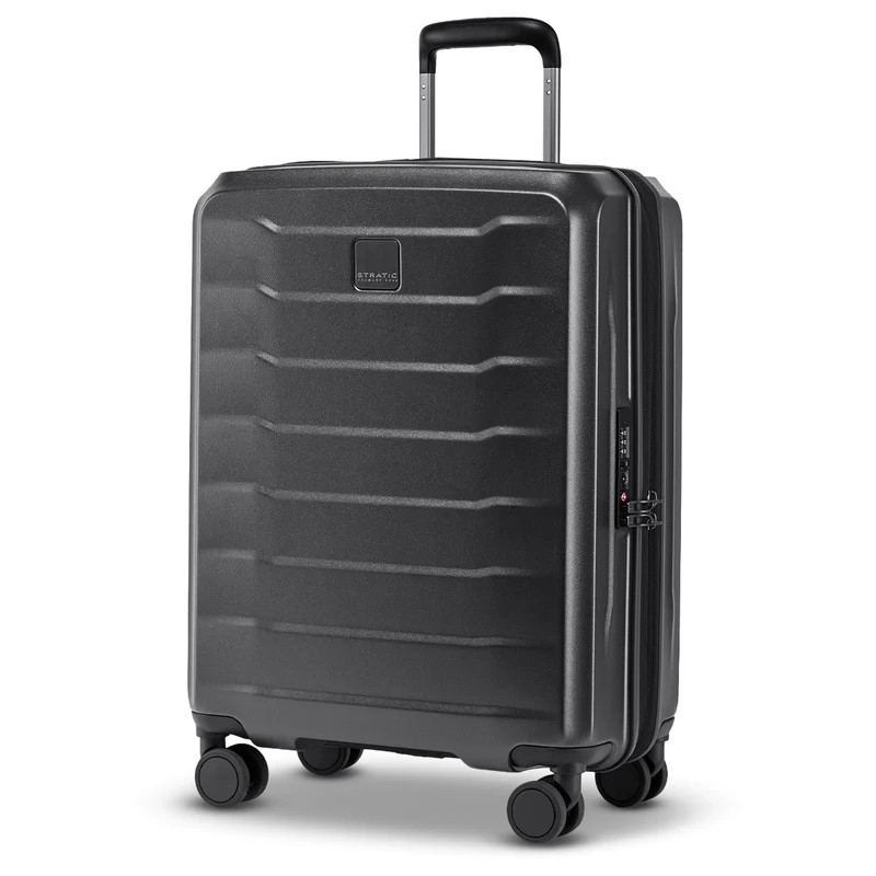Stratic Phoenix SL - Trolley de cabina de 4 ruedas 55 cm expandible (black)