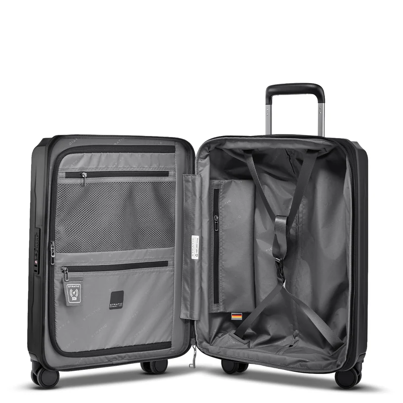 Stratic Phoenix SL - Trolley de cabina de 4 ruedas 55 cm expandible (black)