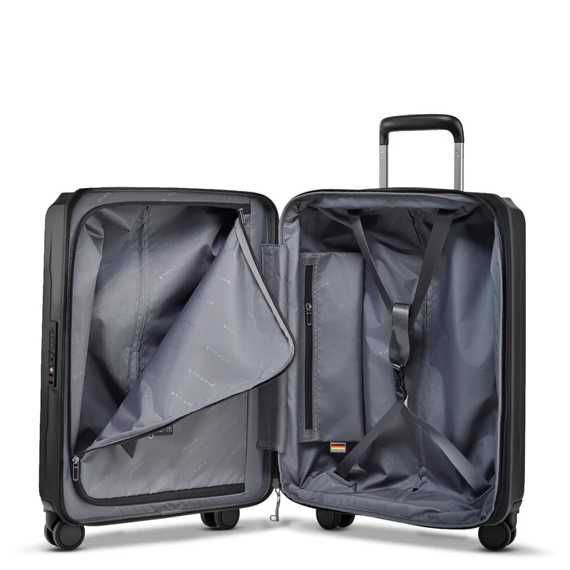 Stratic Phoenix SL - Trolley de cabina de 4 ruedas 55 cm expandible (black)