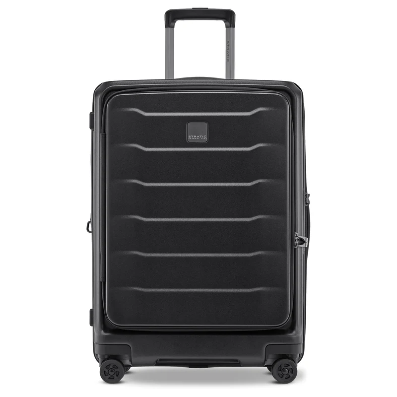 Stratic Phoenix ML - Trolley de 4 ruedas con bolsillo delantero 65 cm expandible (black)