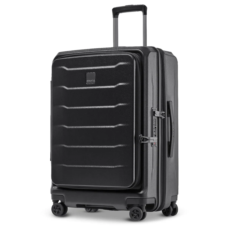 Stratic Phoenix ML - Trolley de 4 ruedas con bolsillo delantero 65 cm expandible (black)
