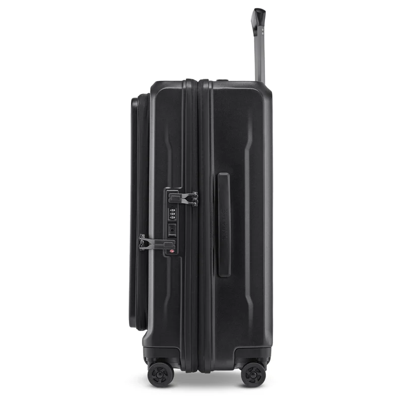 Stratic Phoenix ML - Trolley de 4 ruedas con bolsillo delantero 65 cm expandible (black)