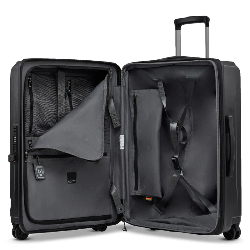 Stratic Phoenix ML - Trolley de 4 ruedas con bolsillo delantero 65 cm expandible (black)