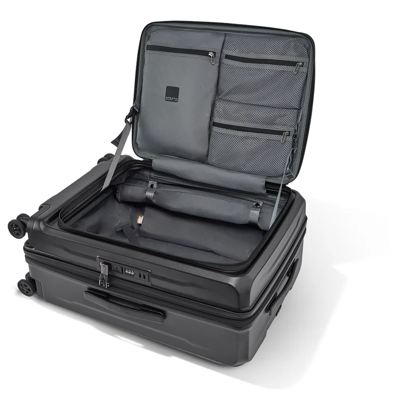 Stratic Phoenix ML - Trolley de 4 ruedas con bolsillo delantero 65 cm expandible (black)