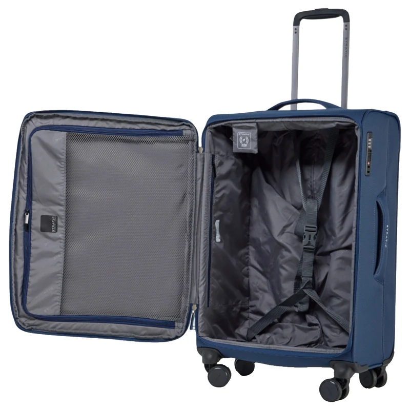 Stratic Lite - Trolley de 4 ruedas 65 cm expandible (dark blue)