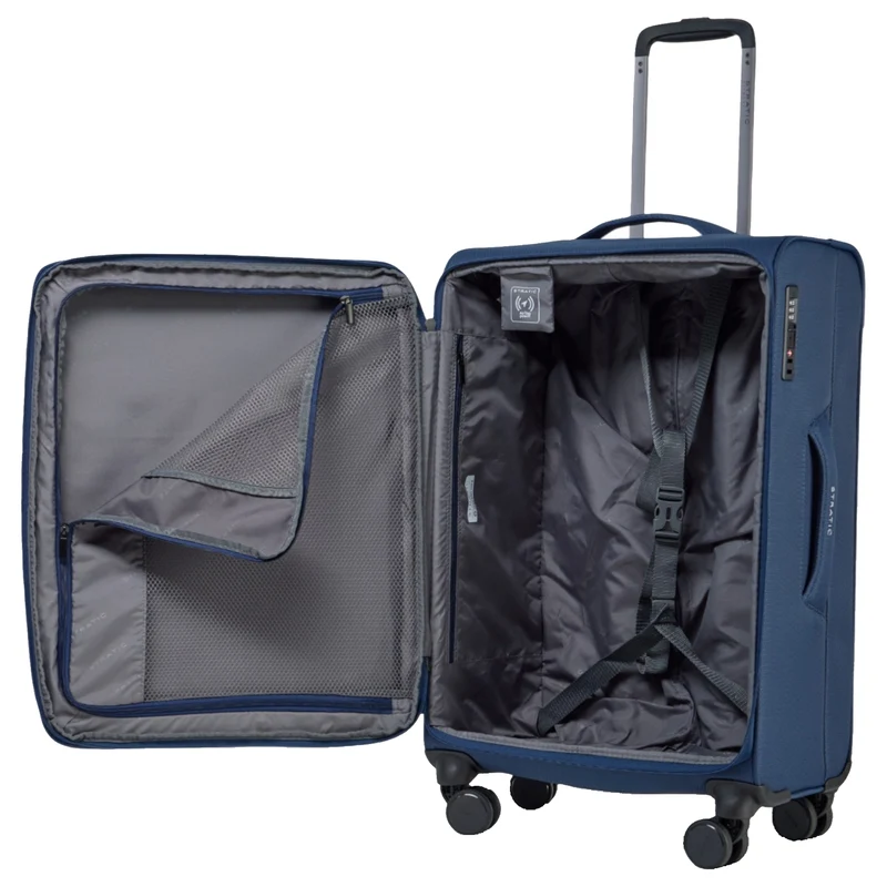 Stratic Lite - Trolley de 4 ruedas 65 cm expandible (dark blue)