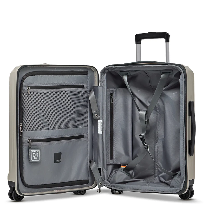 Stratic Phoenix ML - Trolley de cabina con 4 ruedas y bolsillo delantero 55 cm erw. (champagne)