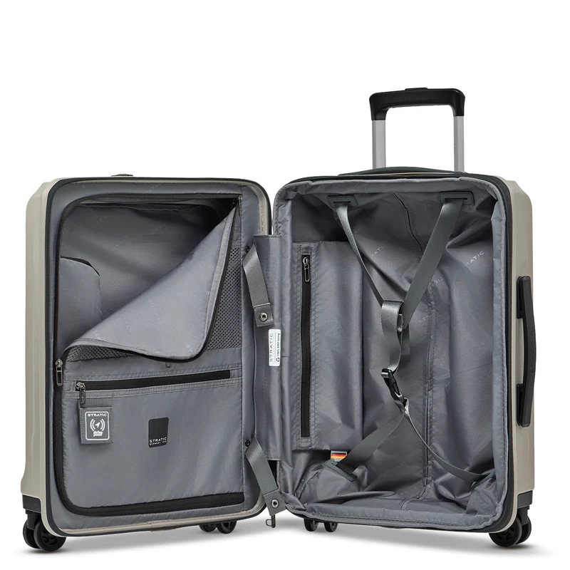 Stratic Phoenix ML - Trolley de cabina con 4 ruedas y bolsillo delantero 55 cm erw. (champagne)