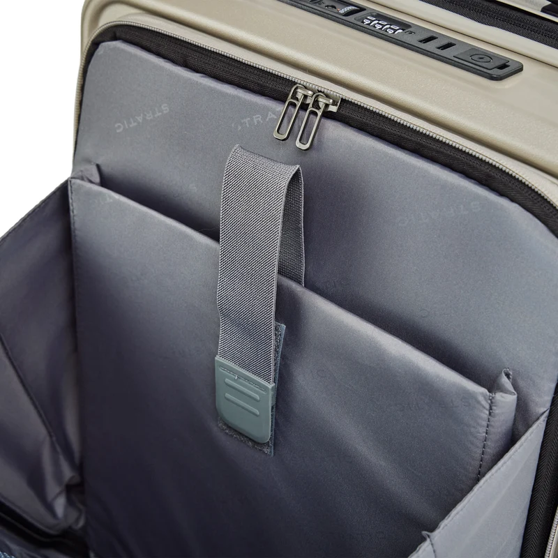 Stratic Phoenix ML - Trolley de cabina con 4 ruedas y bolsillo delantero 55 cm erw. (champagne)