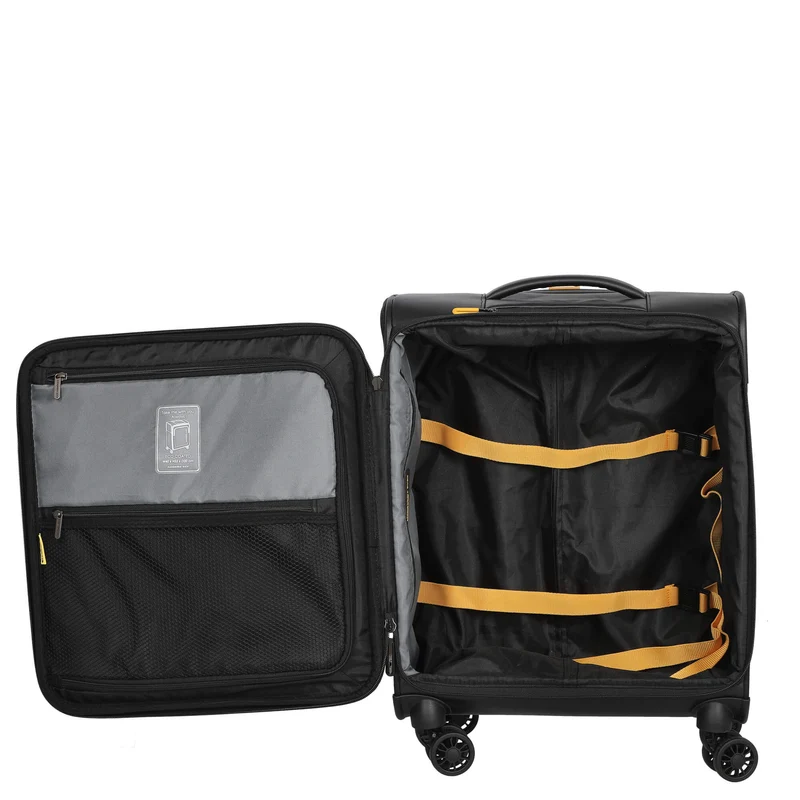 Mandarina Duck ECO - Trolley de cabina con 4 ruedas 55 cm (black)