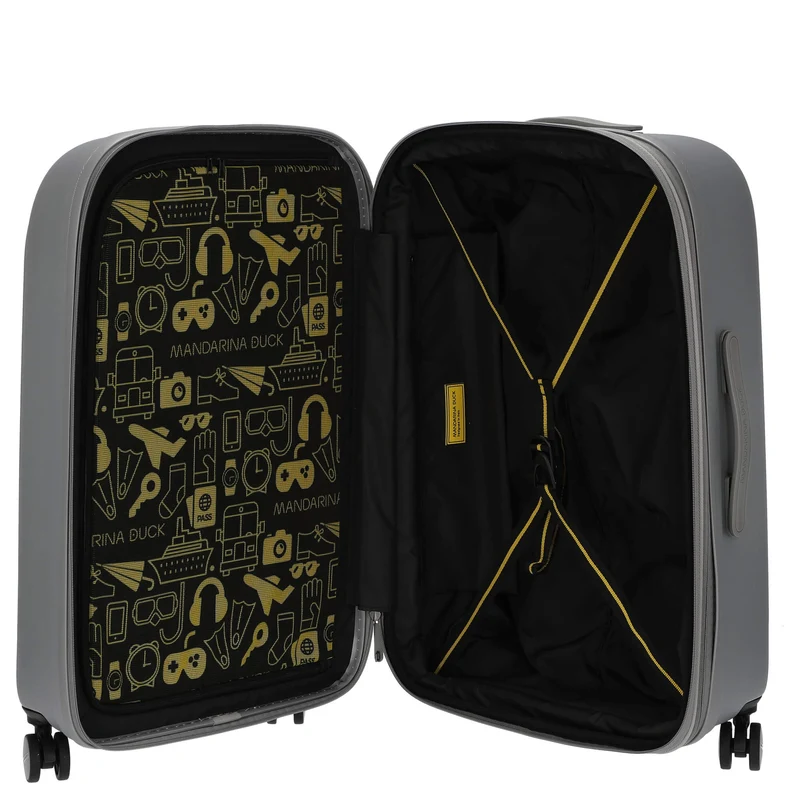 Mandarina Duck Logoduck+ - Trolley de 4 ruedas 70 cm M expandible (silver)