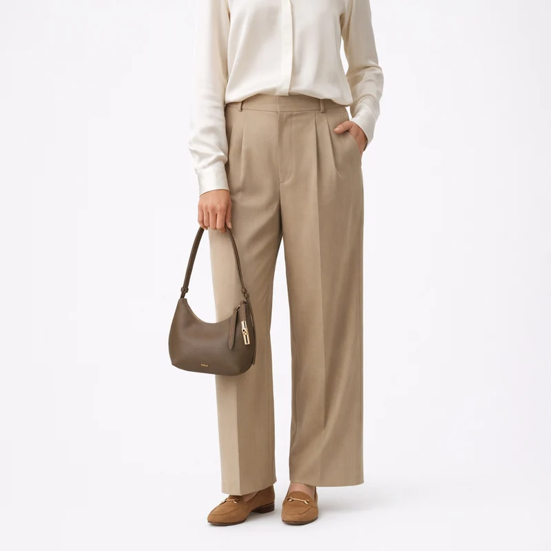 Furla Goccia S - Bolso de hombro S (muddy gray)