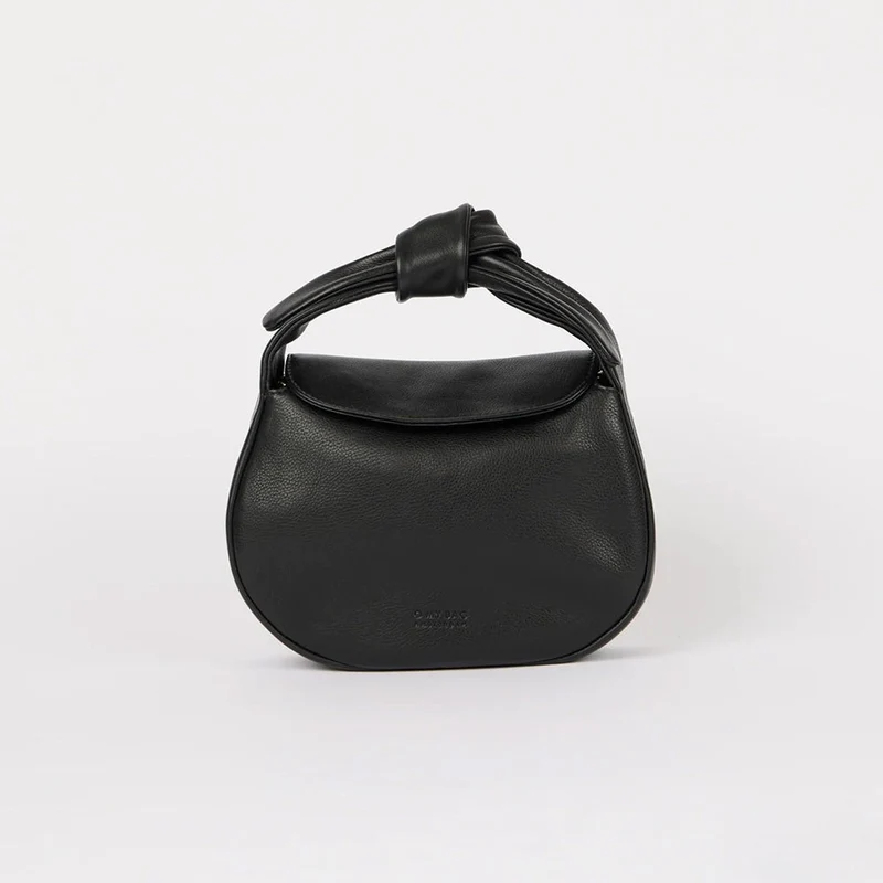 Bolso Coco Croissant Soft Grain Negro