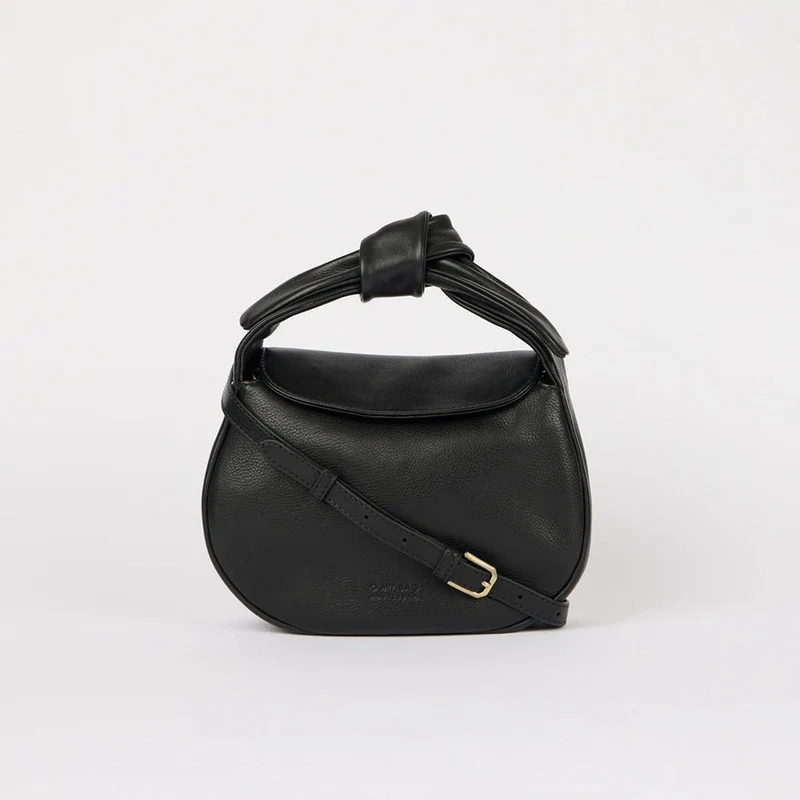 Bolso Coco Croissant Soft Grain Negro