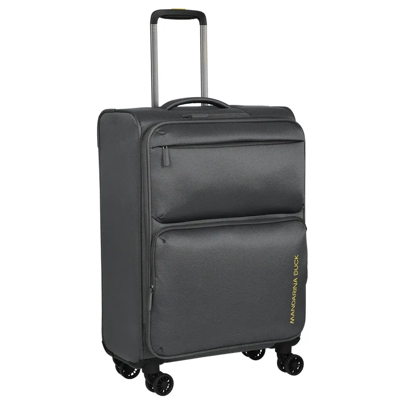 Mandarina Duck Zephyr - Trolley de 4 ruedas 67 cm expandible (graphite)