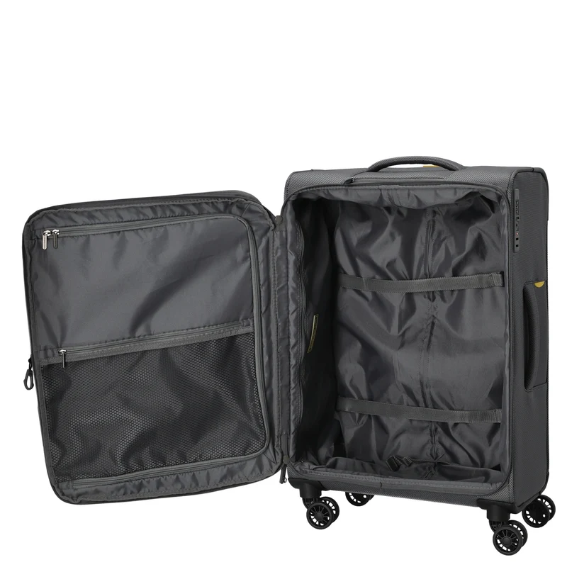 Mandarina Duck Zephyr - Trolley de 4 ruedas 67 cm expandible (graphite)