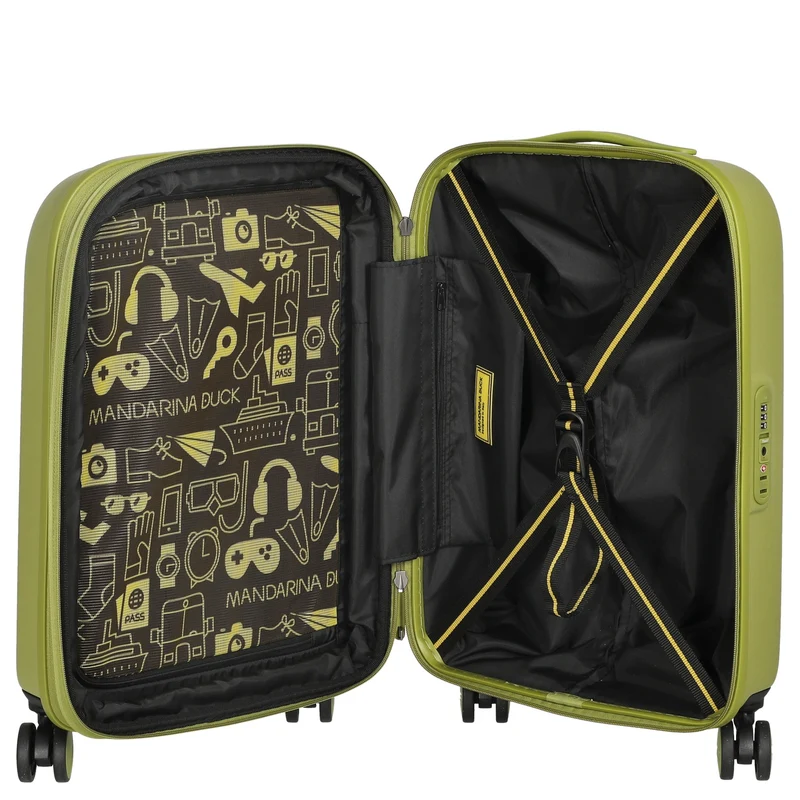 Mandarina Duck Logoduck+ - Trolley de cabina con 4 ruedas 55 cm S expandible (winter olive)