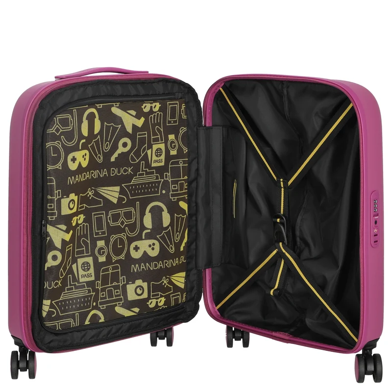 Mandarina Duck Logoduck+ - Trolley de cabina de 4 ruedas 52 cm expandible (digital pink)