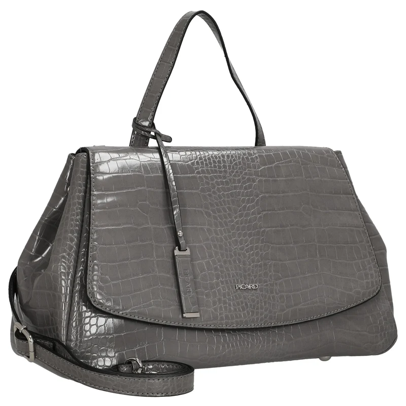 Picard Croco - Bolso de mano 37 cm Synthetik (gravel)