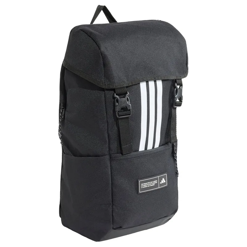 adidas 3 Stripes Flap Backpack - Mochila 50 cm (black)