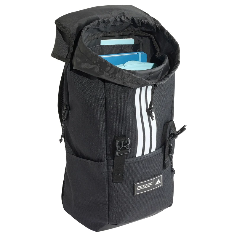 adidas 3 Stripes Flap Backpack - Mochila 50 cm (black)