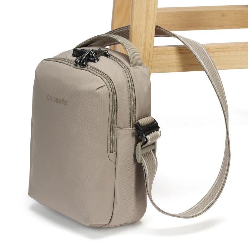 pacsafe V Tour Crossbody - Bandolera 28.5 cm (beige)