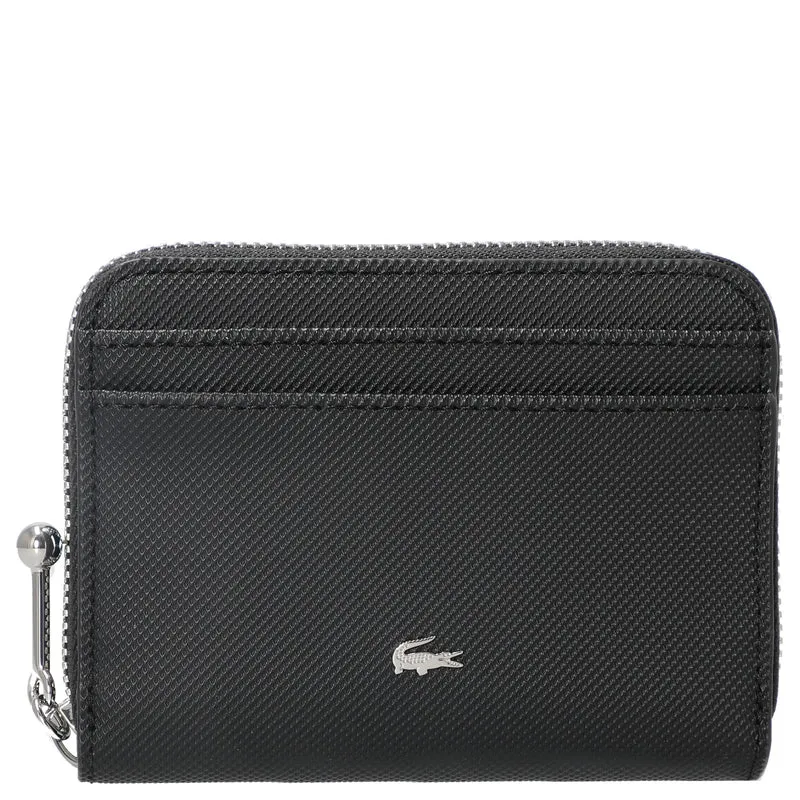 Lacoste Zip Coin Wallet XS - Cartera 8cc 12 cm (black)