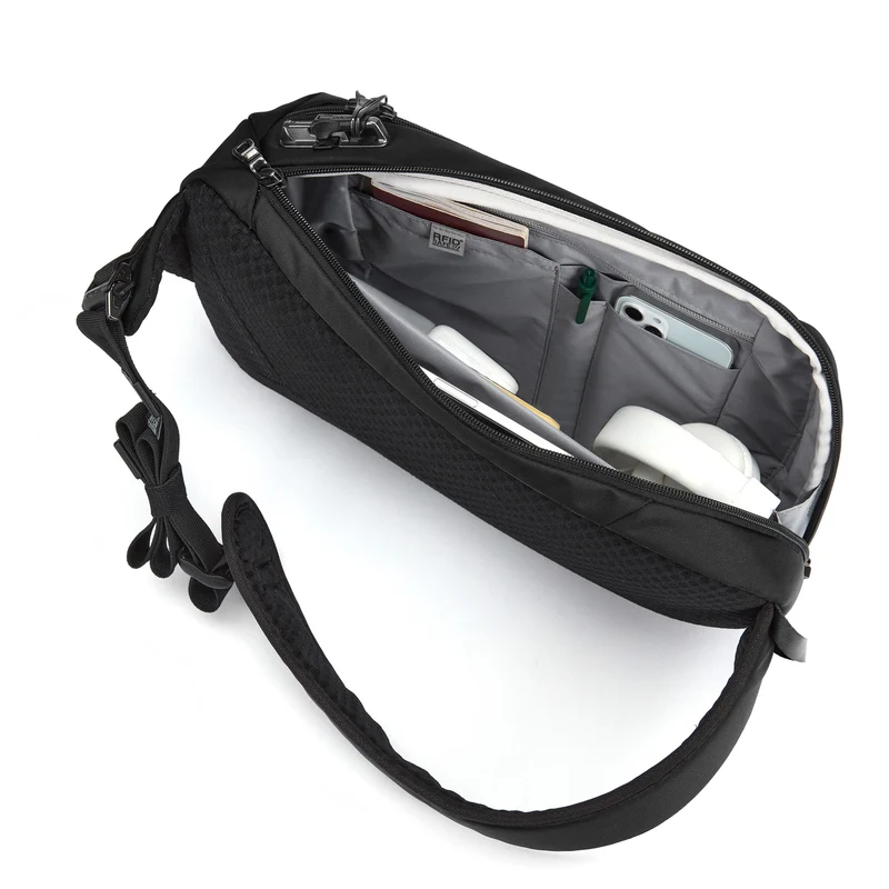 pacsafe V Tech Sling - Bolso bandolera 40 cm (jet black)