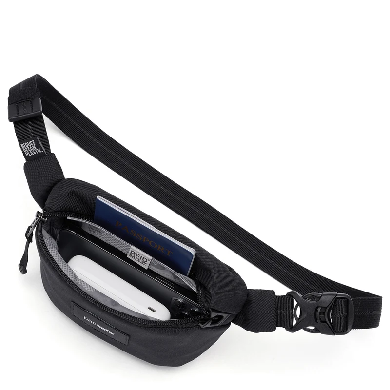 pacsafe GO Micro Sling - Riñonera 19 cm (jet black)