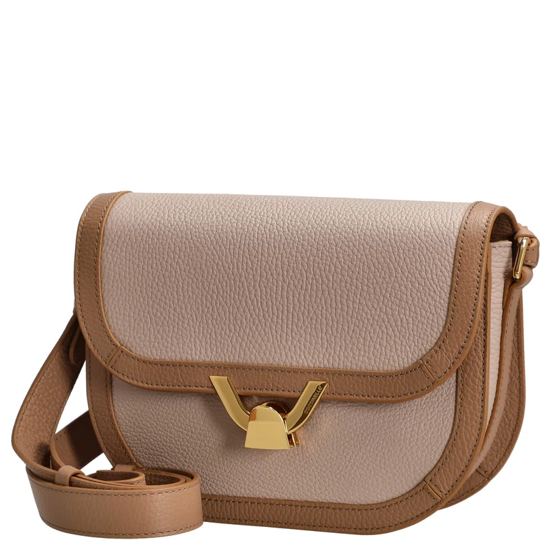 Coccinelle Dew Bicolor - Bolso bandolera 22 cm (rosette/blanco)