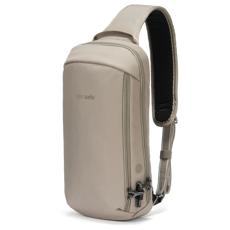 pacsafe V Tech Sling - Bolso bandolera 40 cm (beige)