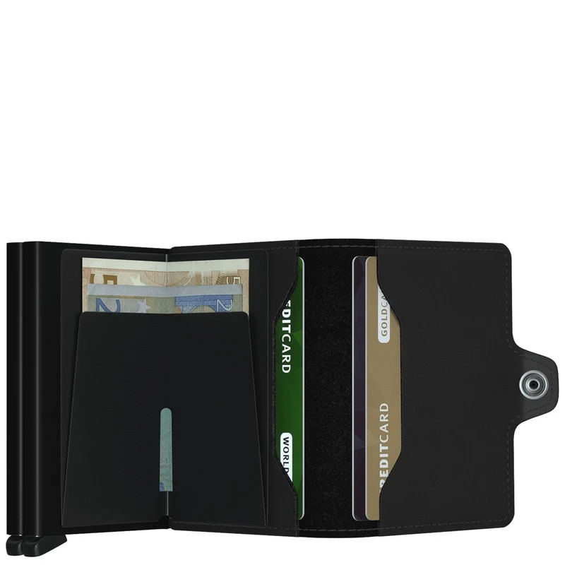 Secrid Matte Twinwallet - Cartera 12cc 7 cm RFID (black)