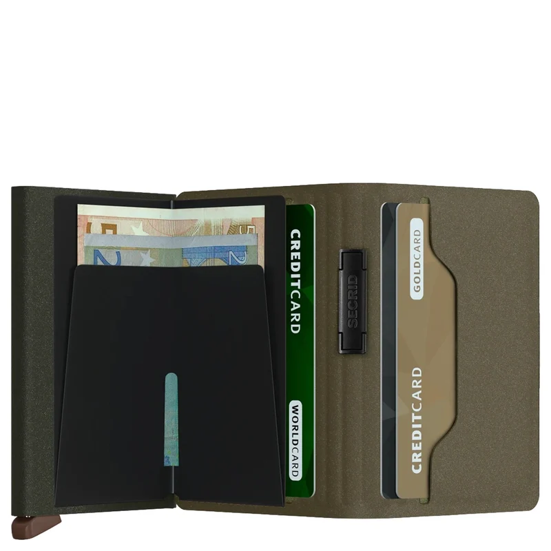 Secrid Liba Bandwallet - Cartera 6cc 10.2 cm RFID (green-orange)
