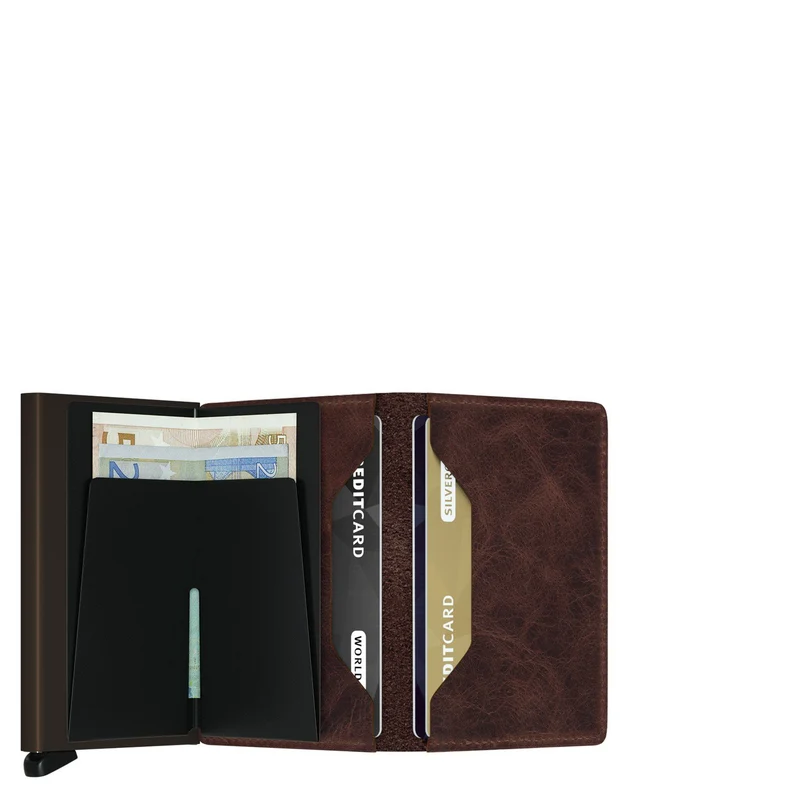 Secrid Vintage Slimwallet - Cartera RFID 6.8 cm (chocolate)