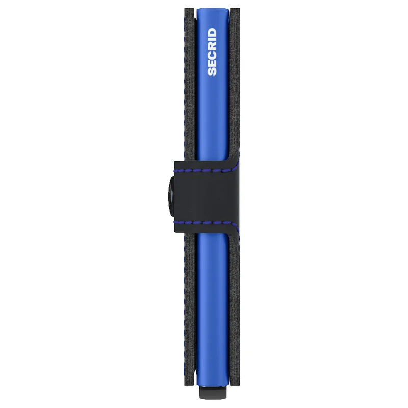 Secrid Matte Miniwallet - Cartera RFID 6.5 cm (black-blue)