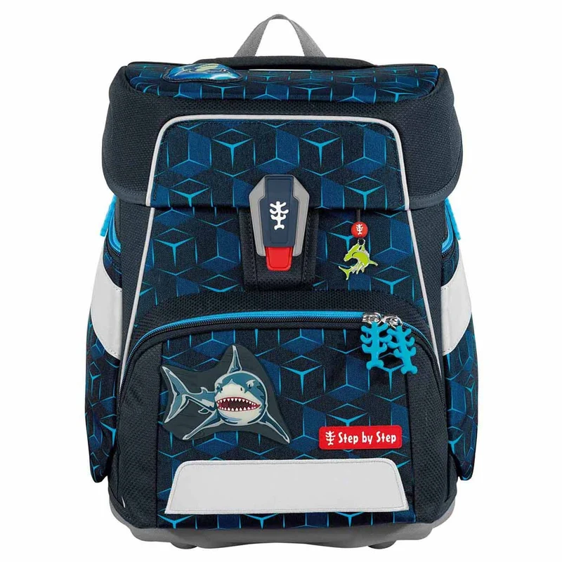 Step by Step Space Shine - Set de mochila escolar 5 piezas (Shark Dexter)