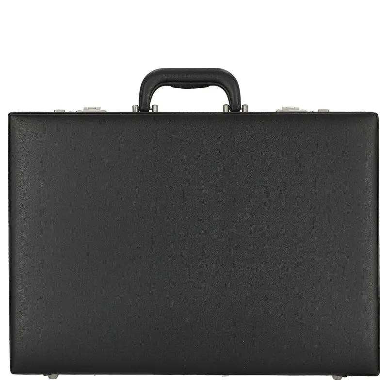 D&N Tradition Business - Maletín para documentos 44 cm expandible PU (schwarz)