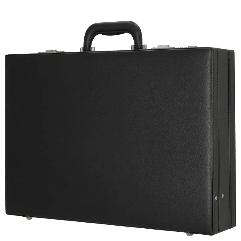 D&N Tradition Business - Maletín para documentos 44 cm expandible PU (schwarz)