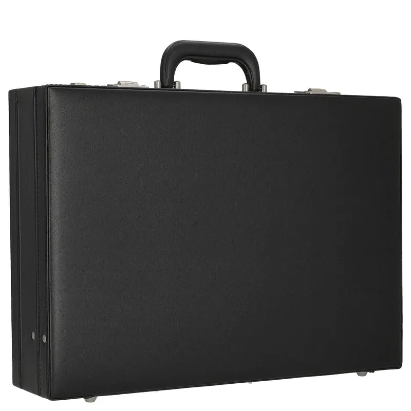 D&N Tradition Business - Maletín para documentos 44 cm expandible PU (schwarz)