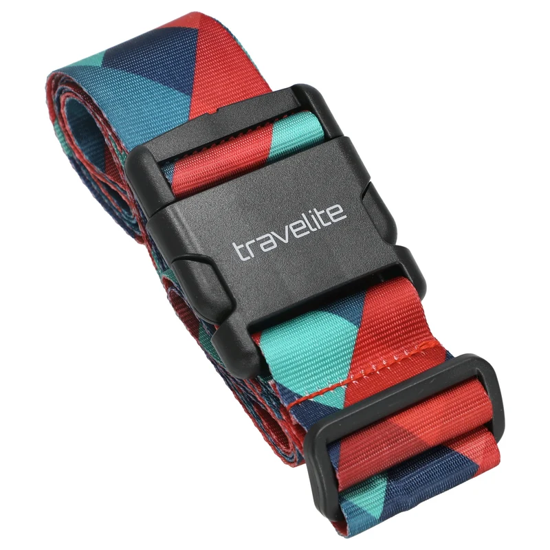 Travelite Accessoires - Cinturón para maleta (blau/rot)