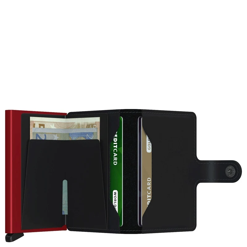 Secrid Matte Miniwallet - Cartera RFID 6.5 cm (black-red)