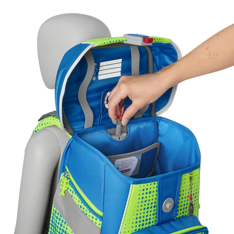 Step by Step Space NEON Mochila escolar - Set 5 tlg. (Race Car Chuck)