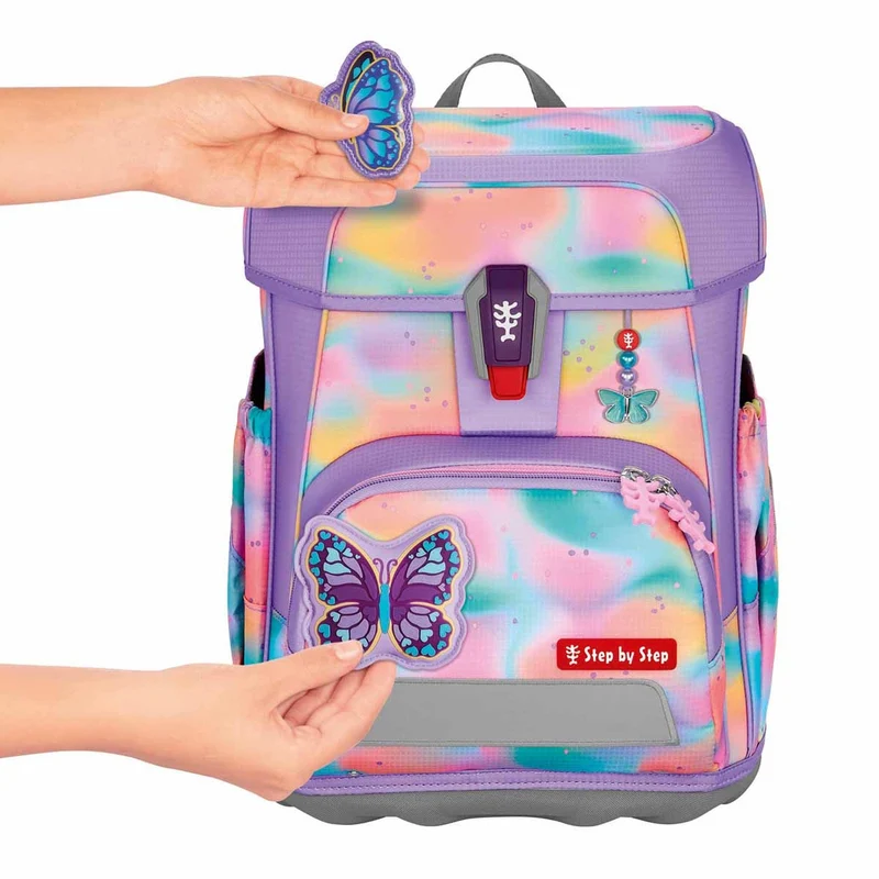 Step by Step Cloud Flash - Mochila escolar Set 5tlg. (Butterfly Luna)