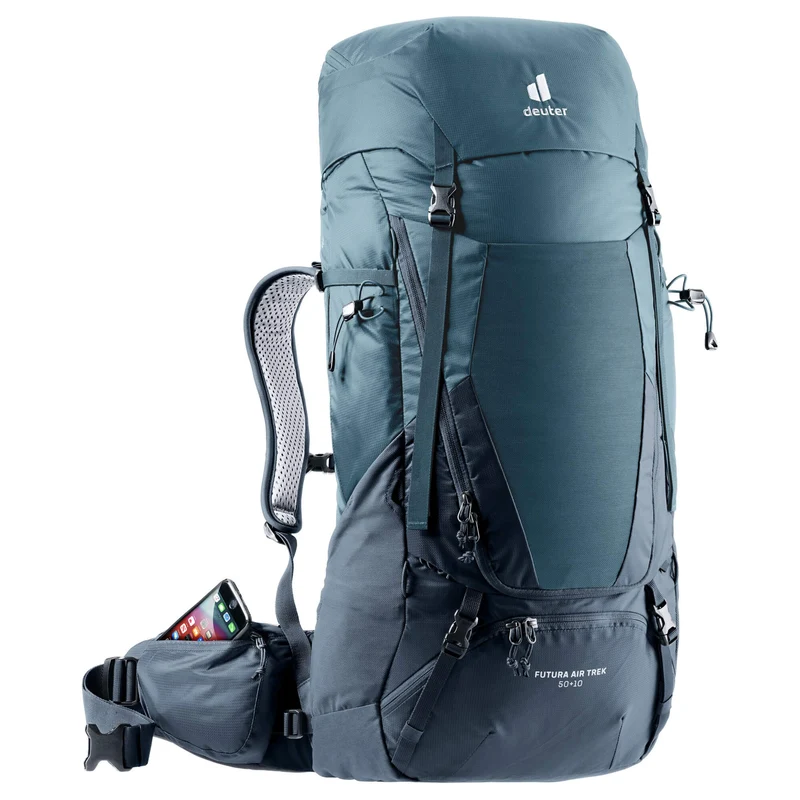 Deuter Futura Air Trek 50 + 10 - Mochila de trekking 75 cm expandible (atlantic-ink)
