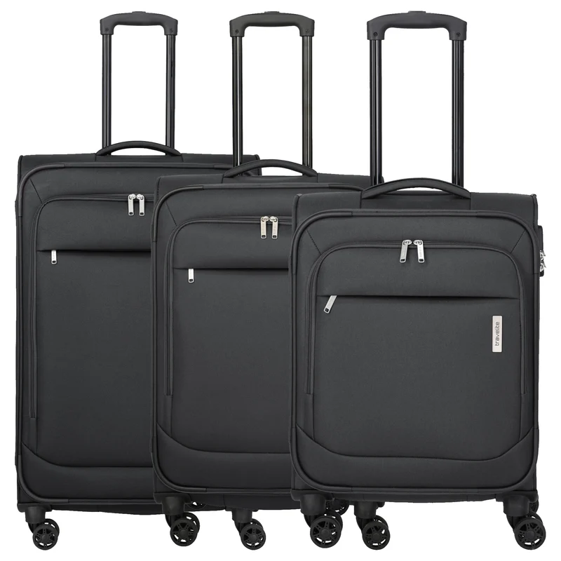 Travelite Priego - Set de trolley con 4 ruedas 3 piezas (anthracite)