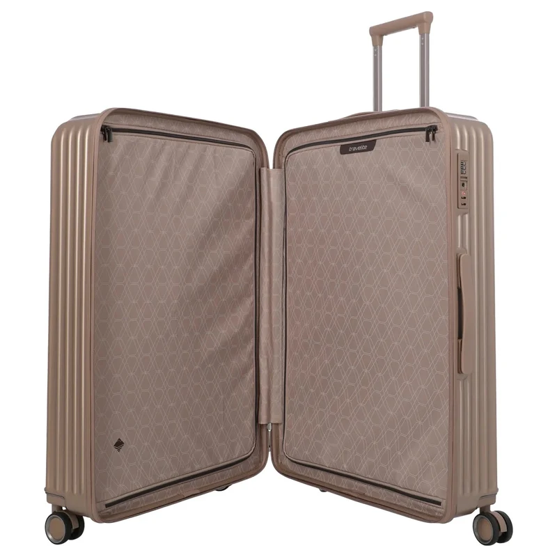 Travelite Paros - Set de trolley con 4 ruedas, 3 piezas (color: cappuccino)